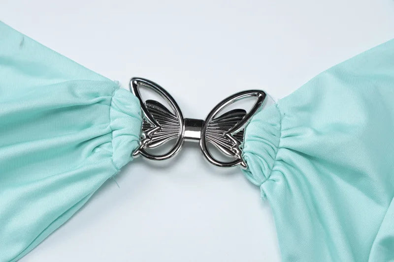 Elegant Halter Backless Butterfly Dress for Summer Parties - Image 8