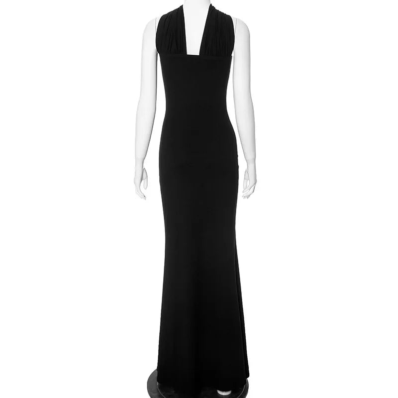 Elegant Sleeveless Fishtail Dress for Women - Backless Bodycon Evening Wear - Image 32