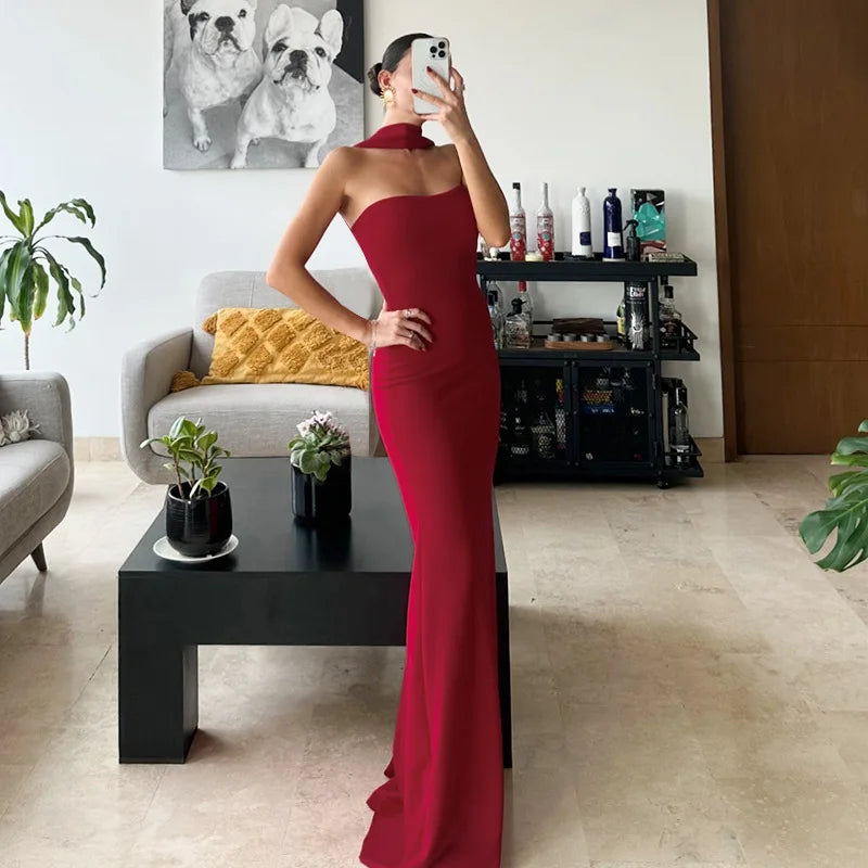 Elegant Sleeveless Fishtail Dress for Women - Backless Bodycon Evening Wear - Image 18