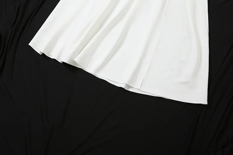 Elegant Backless Summer Dress for Women - Linen-Cotton Blend - Image 20