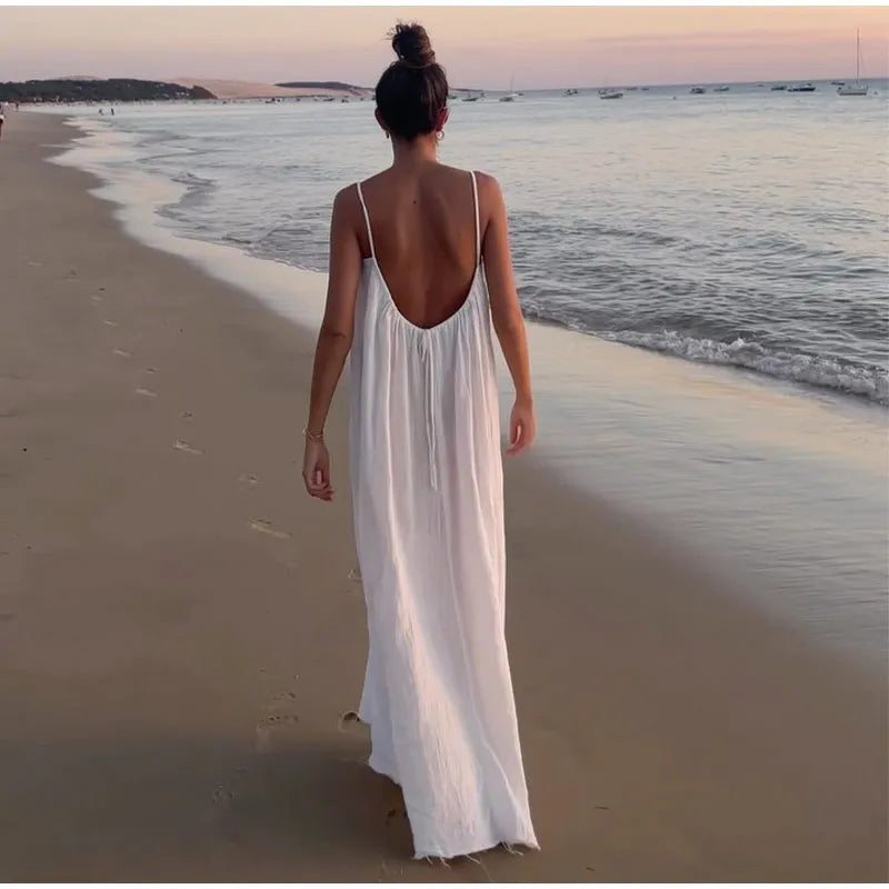 Chic Backless Side Split Maxi Dress for Women - Image 22