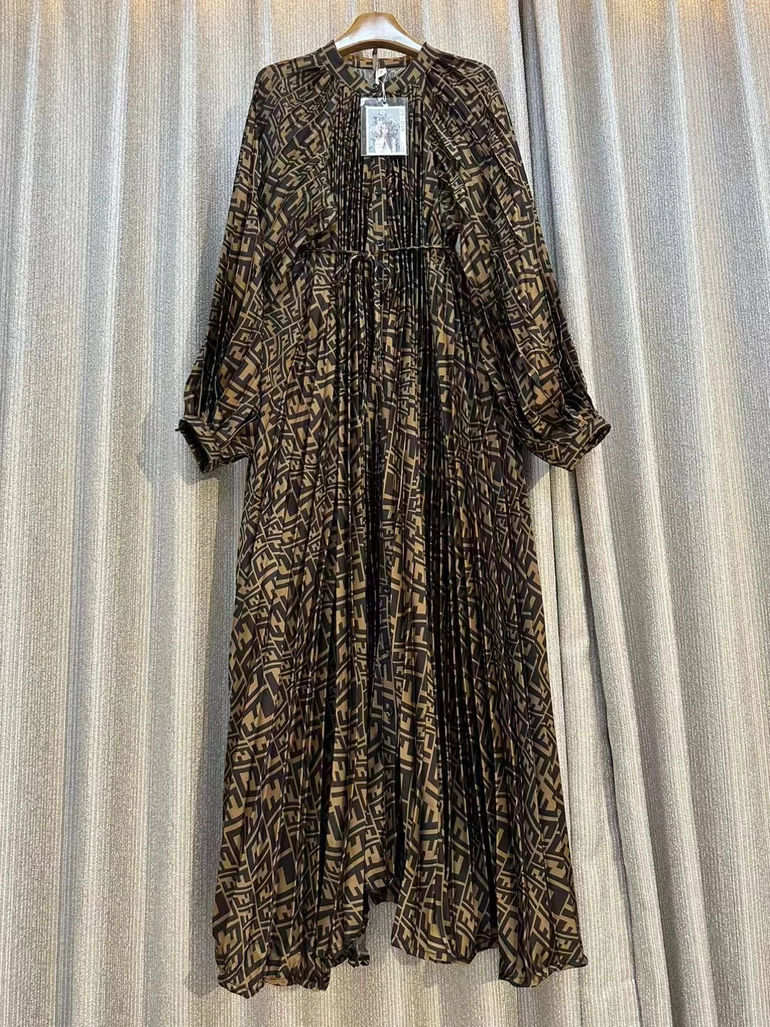 Elegant High Waist A-Line Long Sleeve Party Dress - Image 18