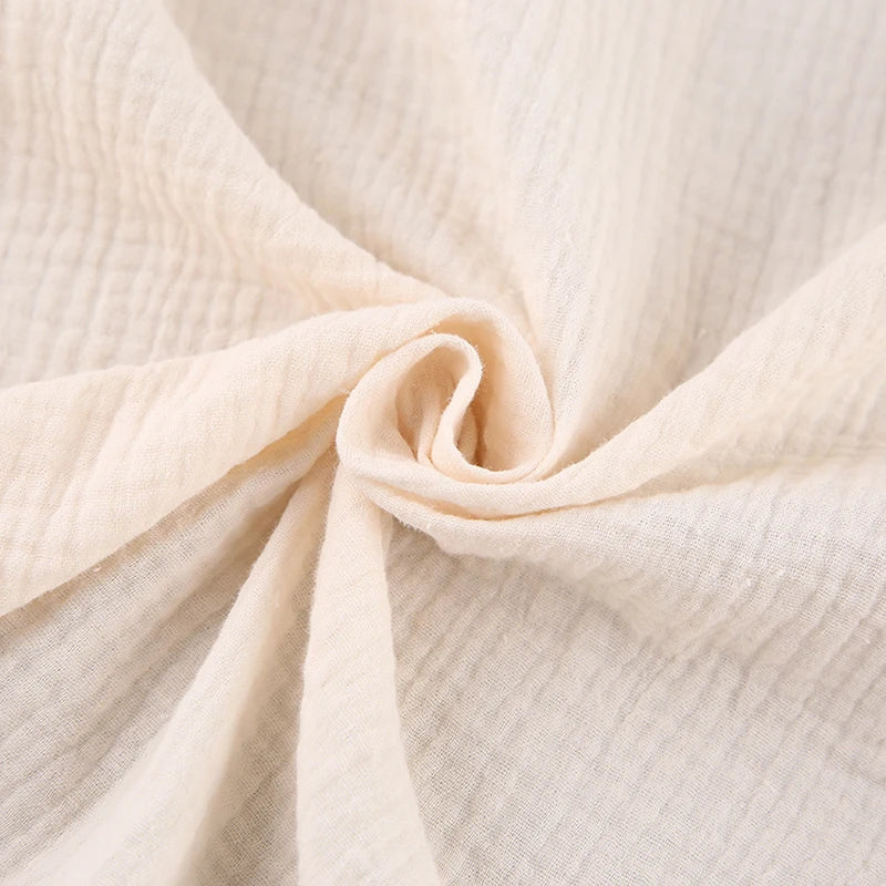 100% Cotton Summer V-Neck Gauze Dress for Women - Image 24