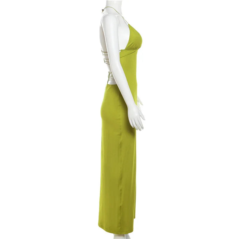 Elegant Backless Butterfly Print Evening Dress for Women - Image 25