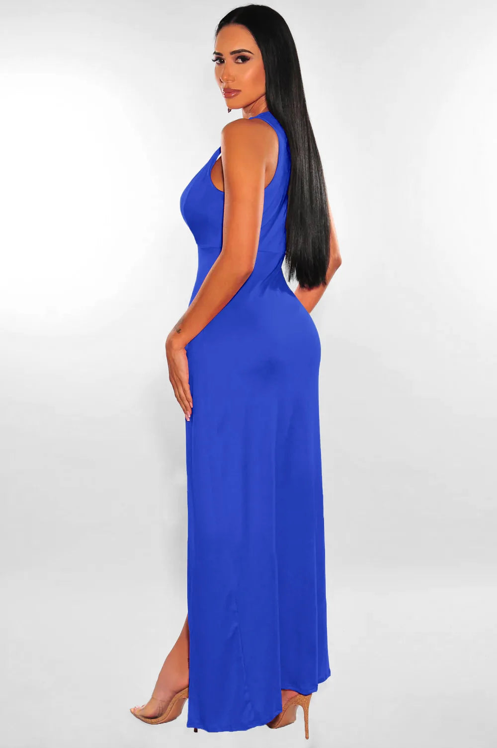Elegant Deep V-Neck Summer Dress for Women - Image 31