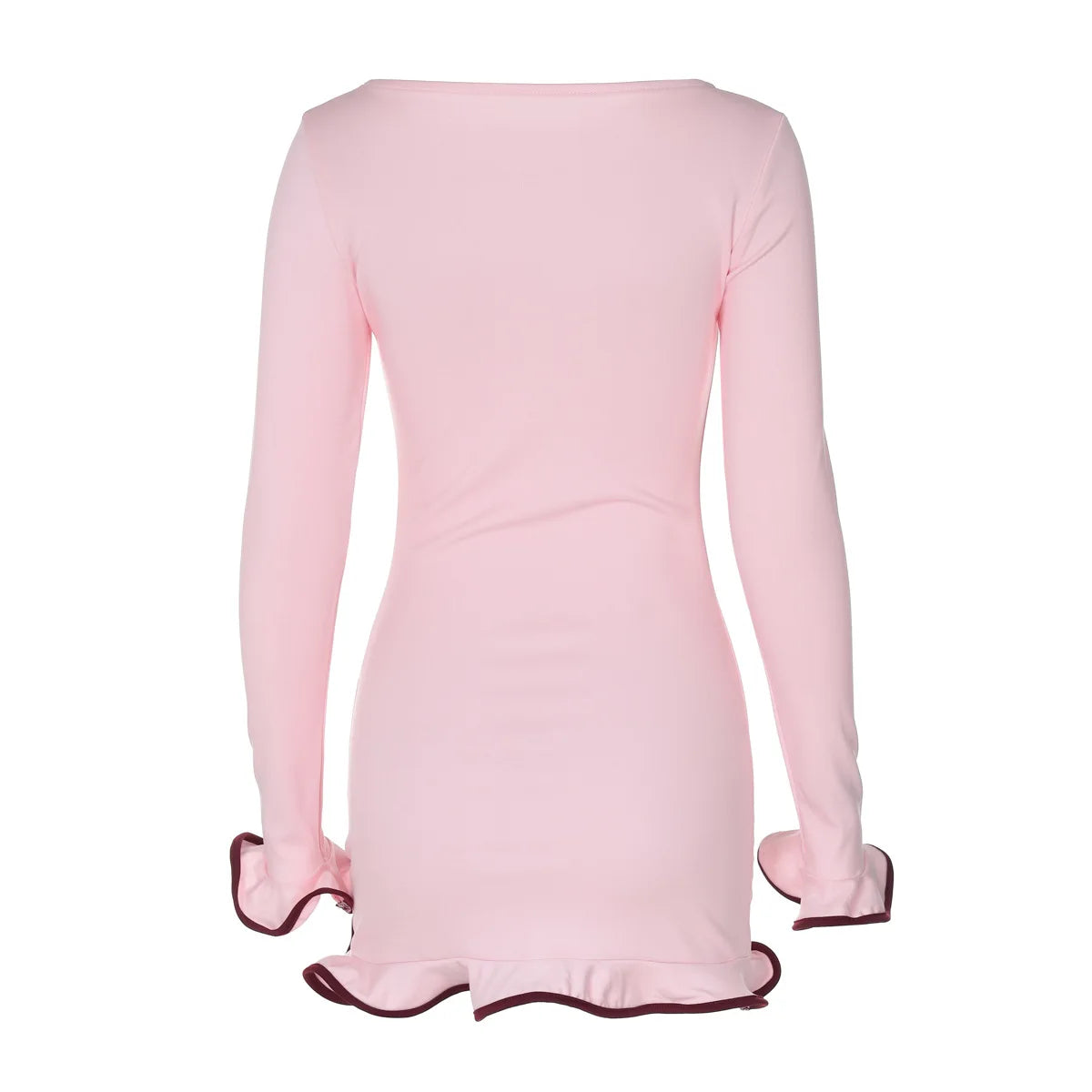 Elegant Long Sleeve Mini Dress for Fall & Winter - Image 13