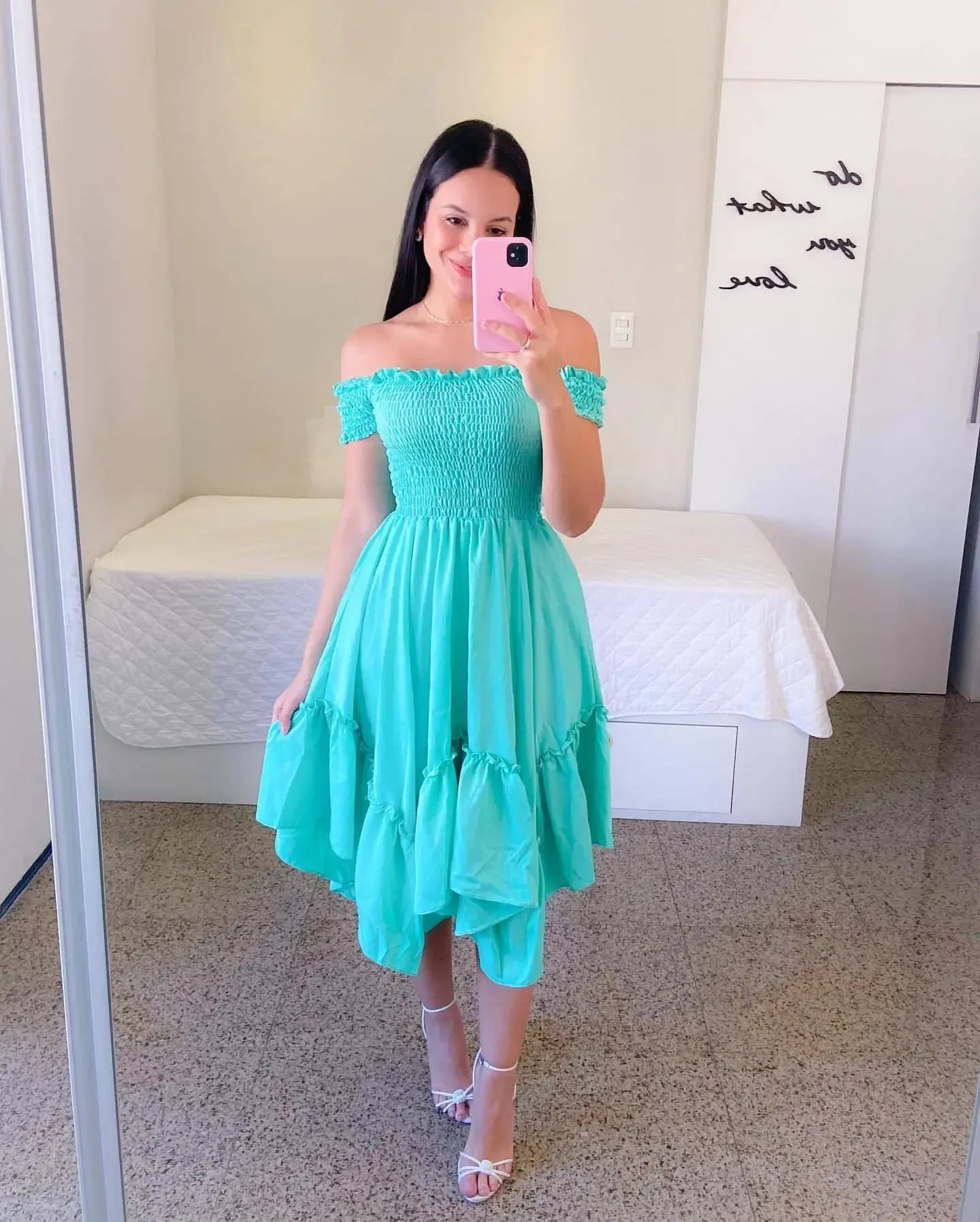 Elegant Off-Shoulder Summer Floral Dress for Women - Image 15