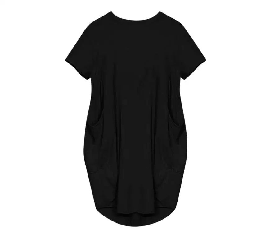 Stylish Plus Size Short Sleeve Casual Dresses for Women - Image 16