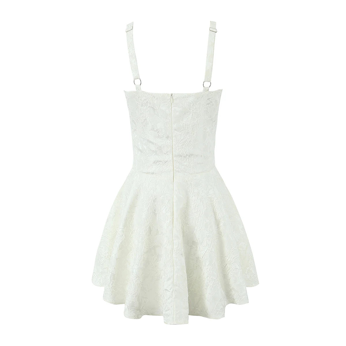 Elegant White Lace Mini Dress for Any Occasion - Image 13
