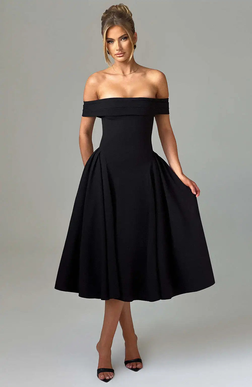 Elegant Strapless High Stretch Pleated Evening Dress for Women - Image 31
