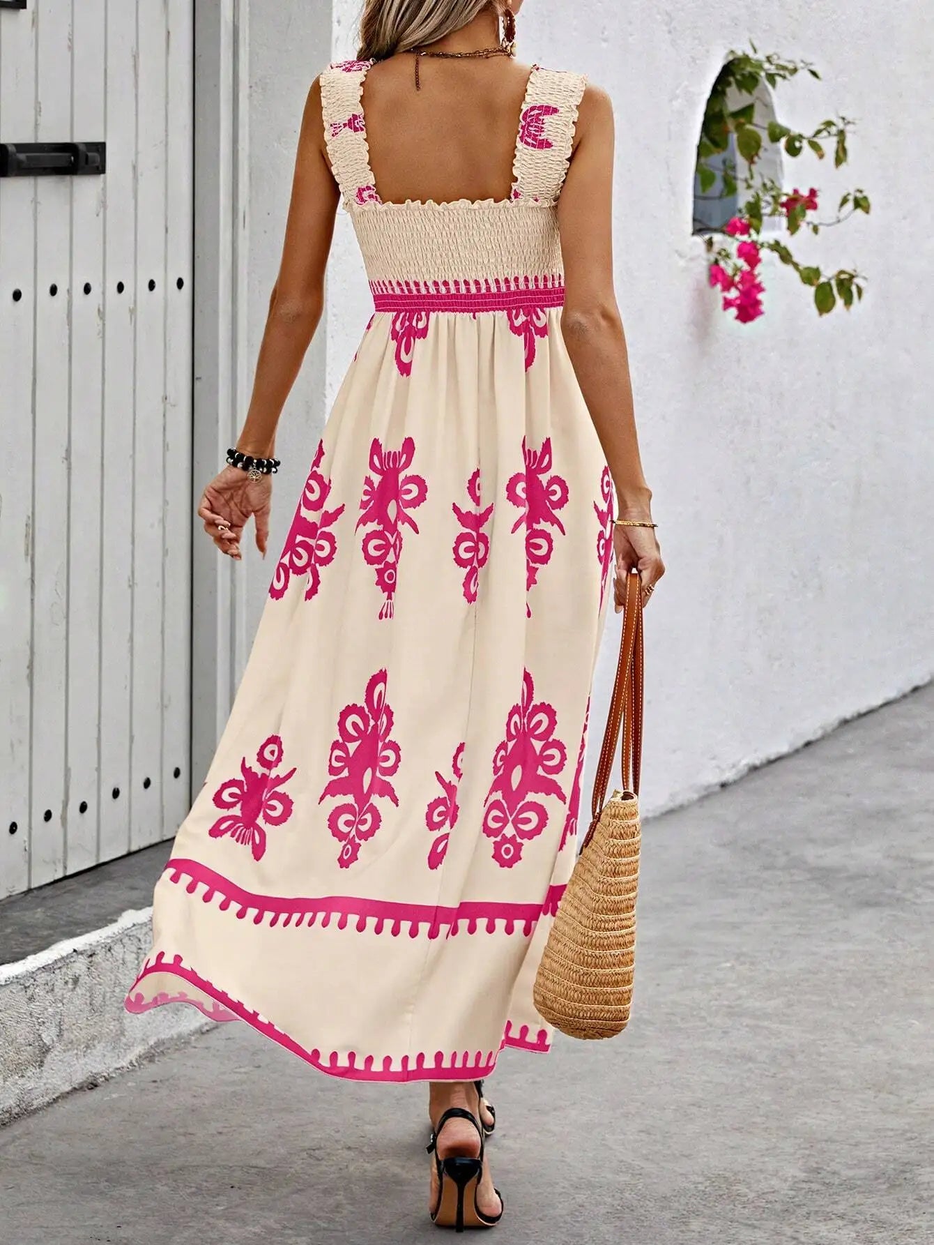 Elegant Women's Halter Beach Sundress with Stylish Print - Image 26