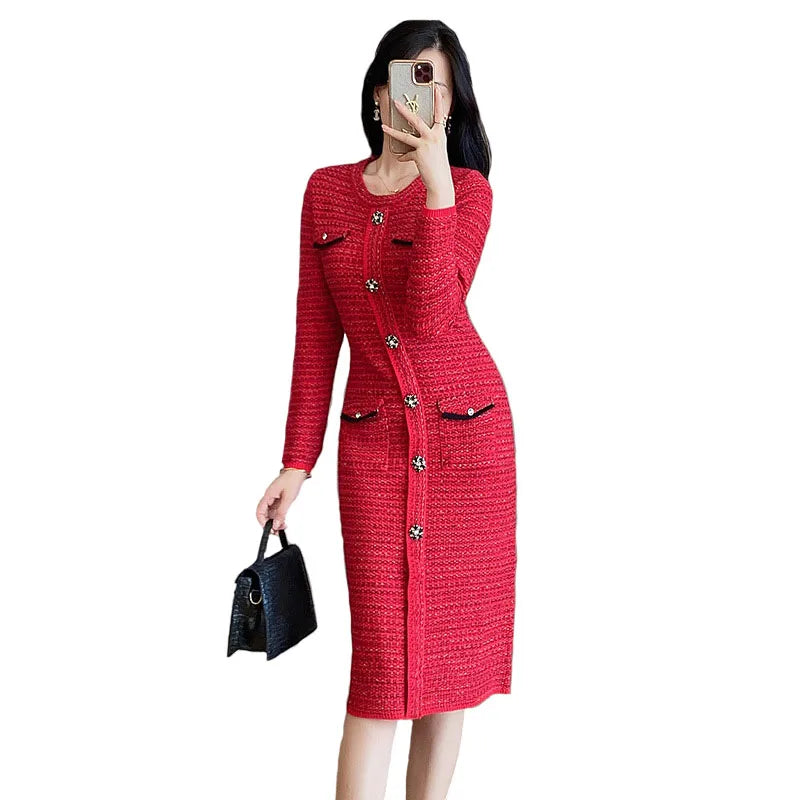 Chic Long Sleeve Striped Knitted Pullover for Women