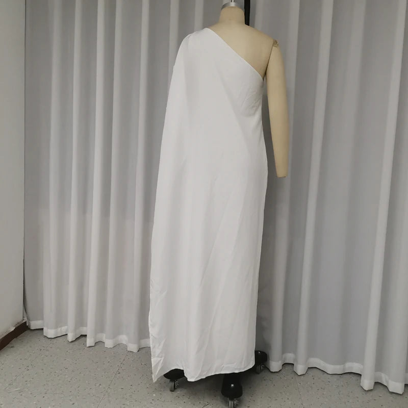 One Shoulder Summer Maxi Dress with Slit for Women - Image 7