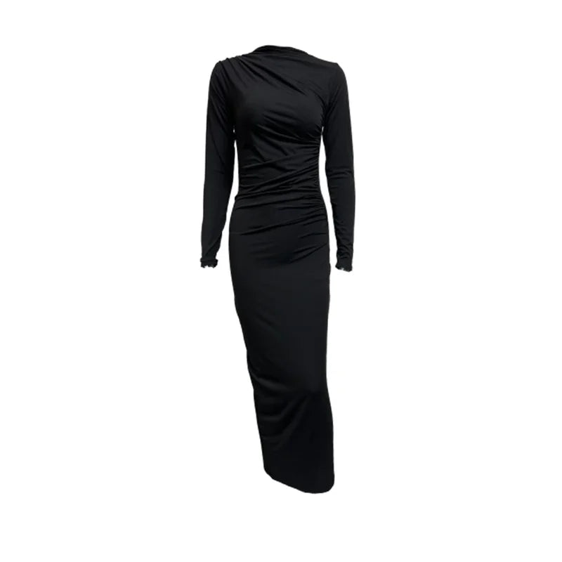 Women's Slim Fit Long Sleeve Wrap Dress - Casual & Chic - Image 14