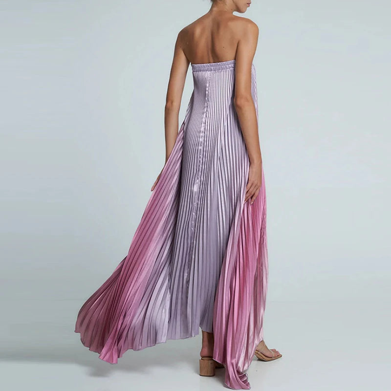 Elegant Off-Shoulder Gradient Evening Dress for Women - Image 11