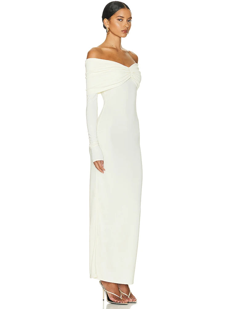 Elegant Solid Full Sleeve Bodycon Party Dress for Women - Image 21