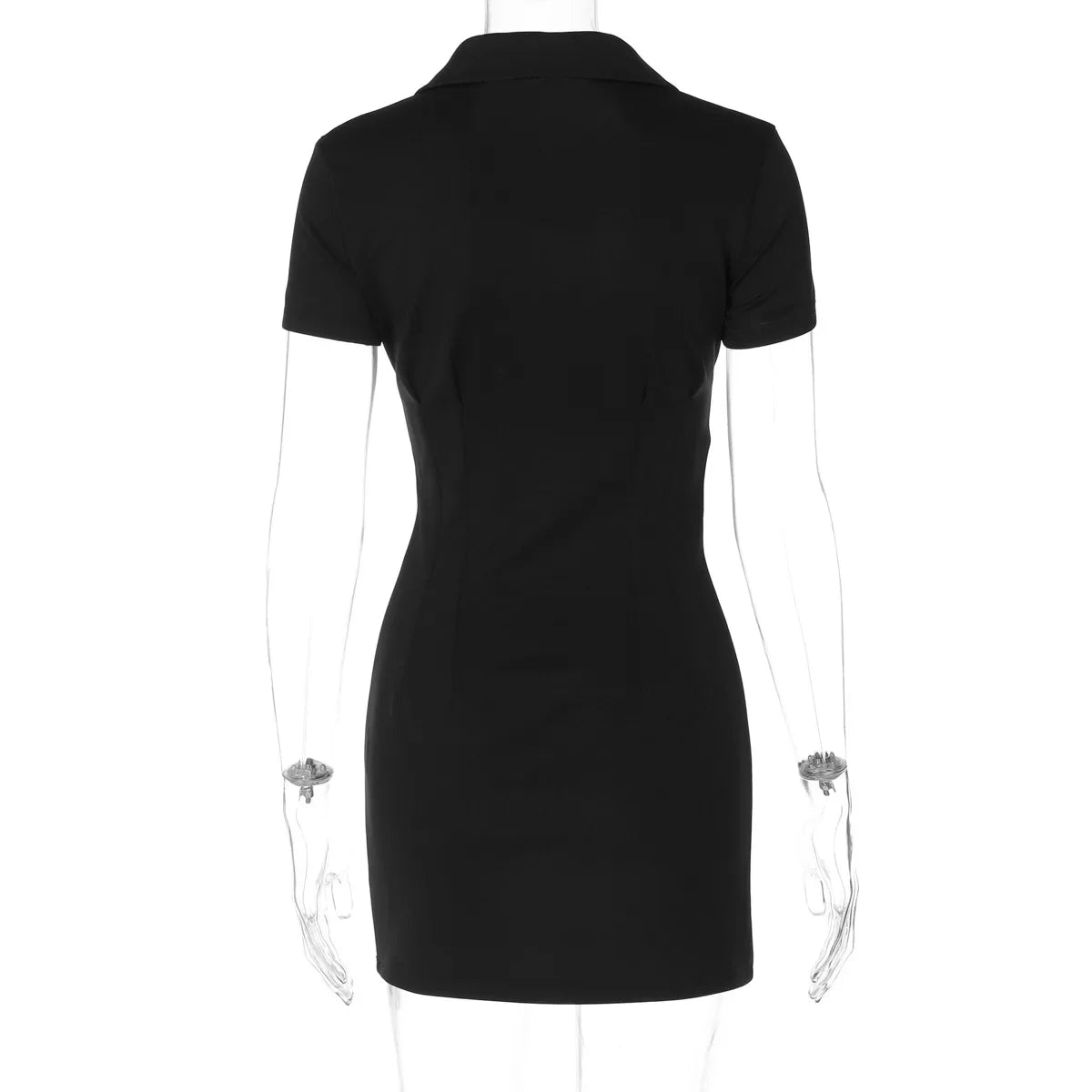 Sexy Slim Summer Polo Mini Dress for Women - Image 14