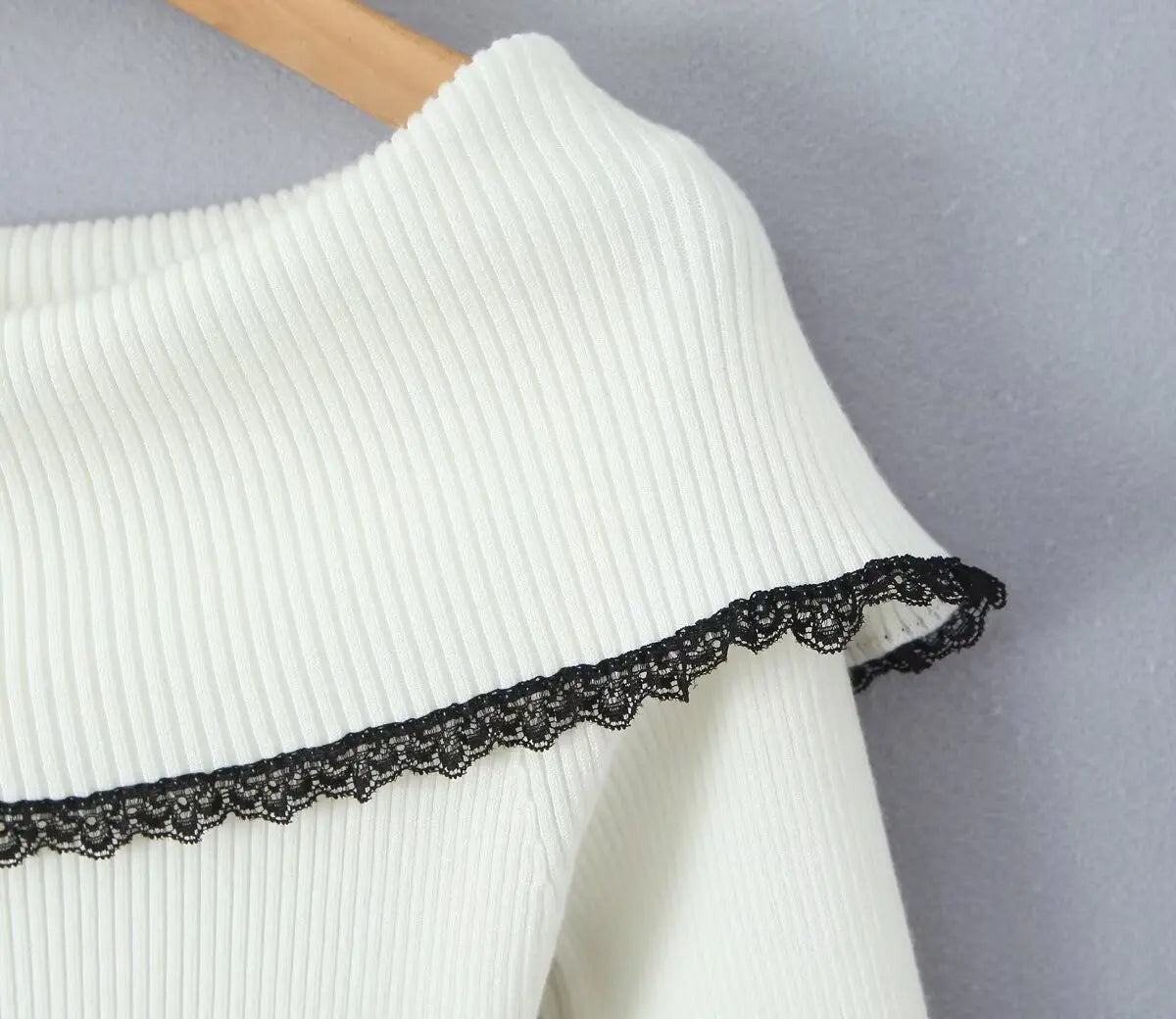 Elegant Off-Shoulder Knitted Sweater Dress for Women - Image 12