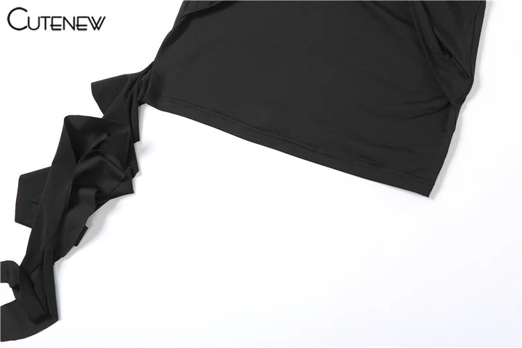 Asymmetrical Pleated Mini Dress for Summer Nights - Image 17