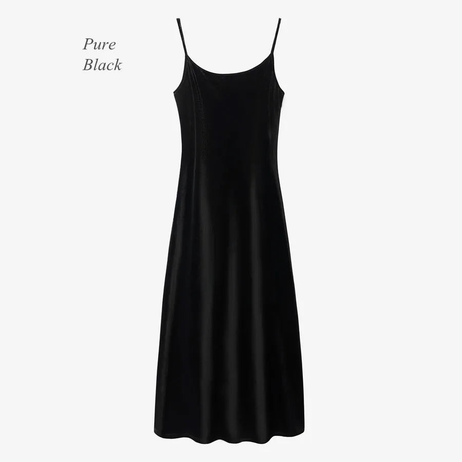 Velvet Women's Adjustable Strap Dress and Cardigan Set - Image 13