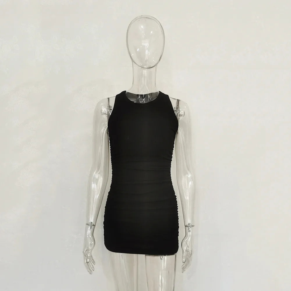 Slim Bodycon Sleeveless Mini Dress for Elegant Parties - Image 24