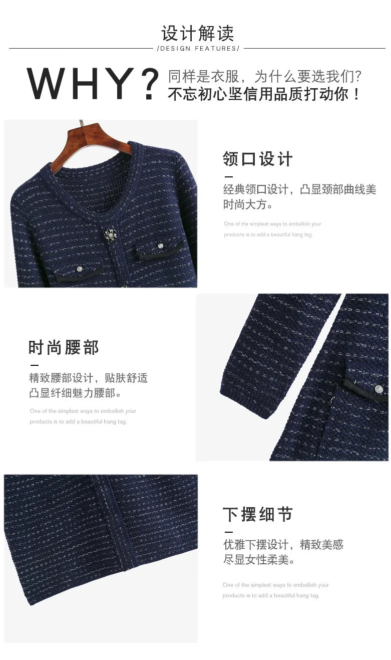 Chic Long Sleeve Striped Knitted Pullover for Women - Image 28