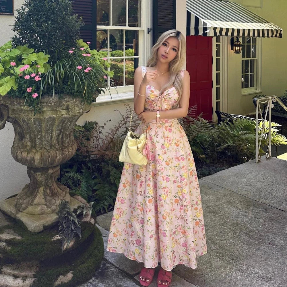Floral Print Midi Dress for Summer Parties and Casual Wear - Image 4