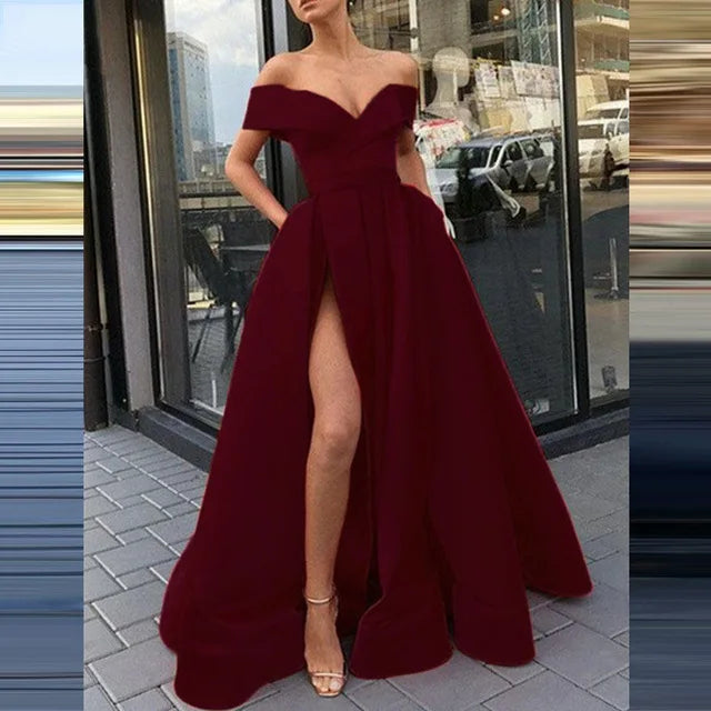 Summer Deep V One-Shoulder Multicolor Dress for Women - Image 14
