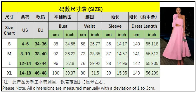Elegant Floral Applique Women’s Maxi Dress with Asymmetrical Sleeve - Image 9