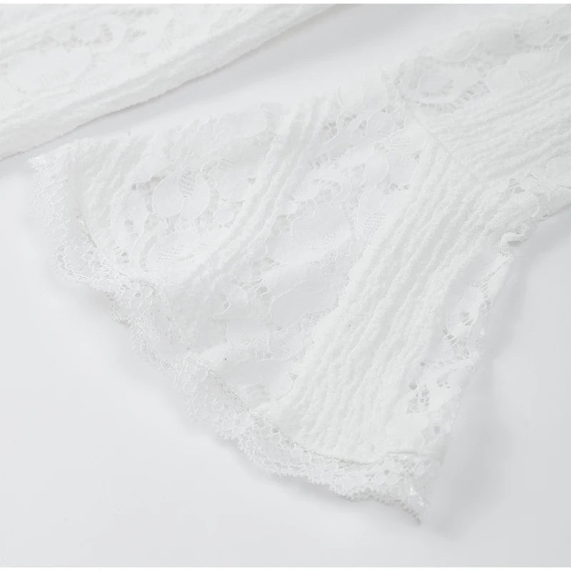Elegant Off Shoulder Lace Maxi Dress for Women - Image 15