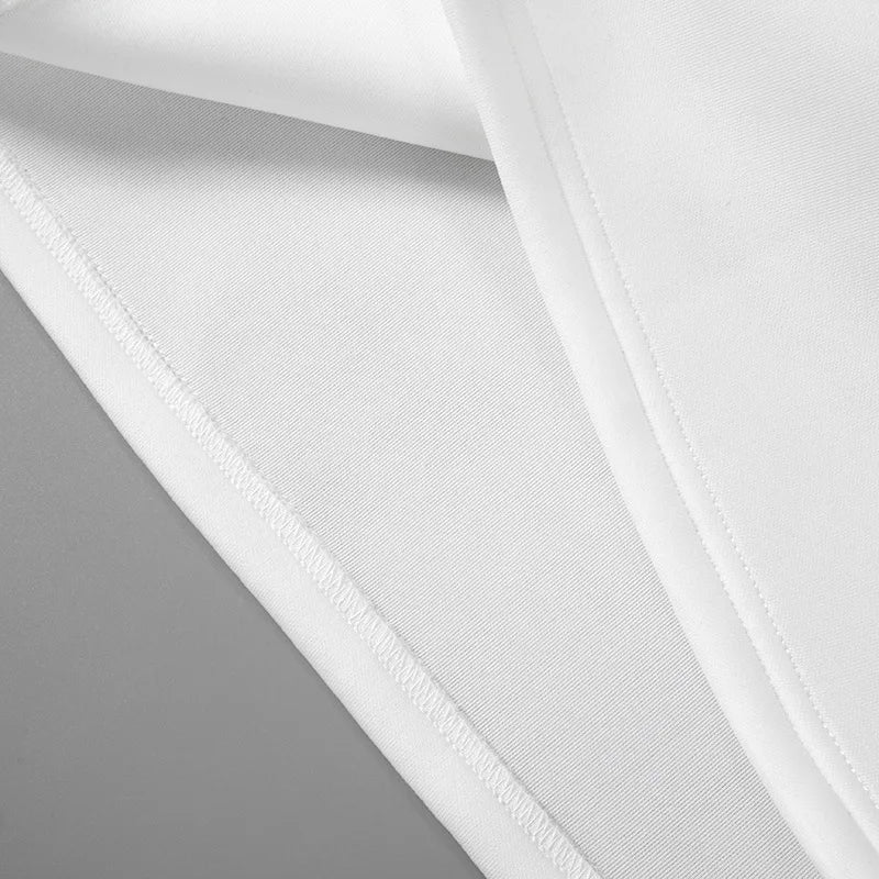 Elegant White Short Sleeve Mini Dress for Summer Parties - Image 29