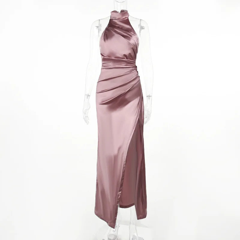 Elegant Halter Backless Bodycon Dress for Evening Events - Image 22