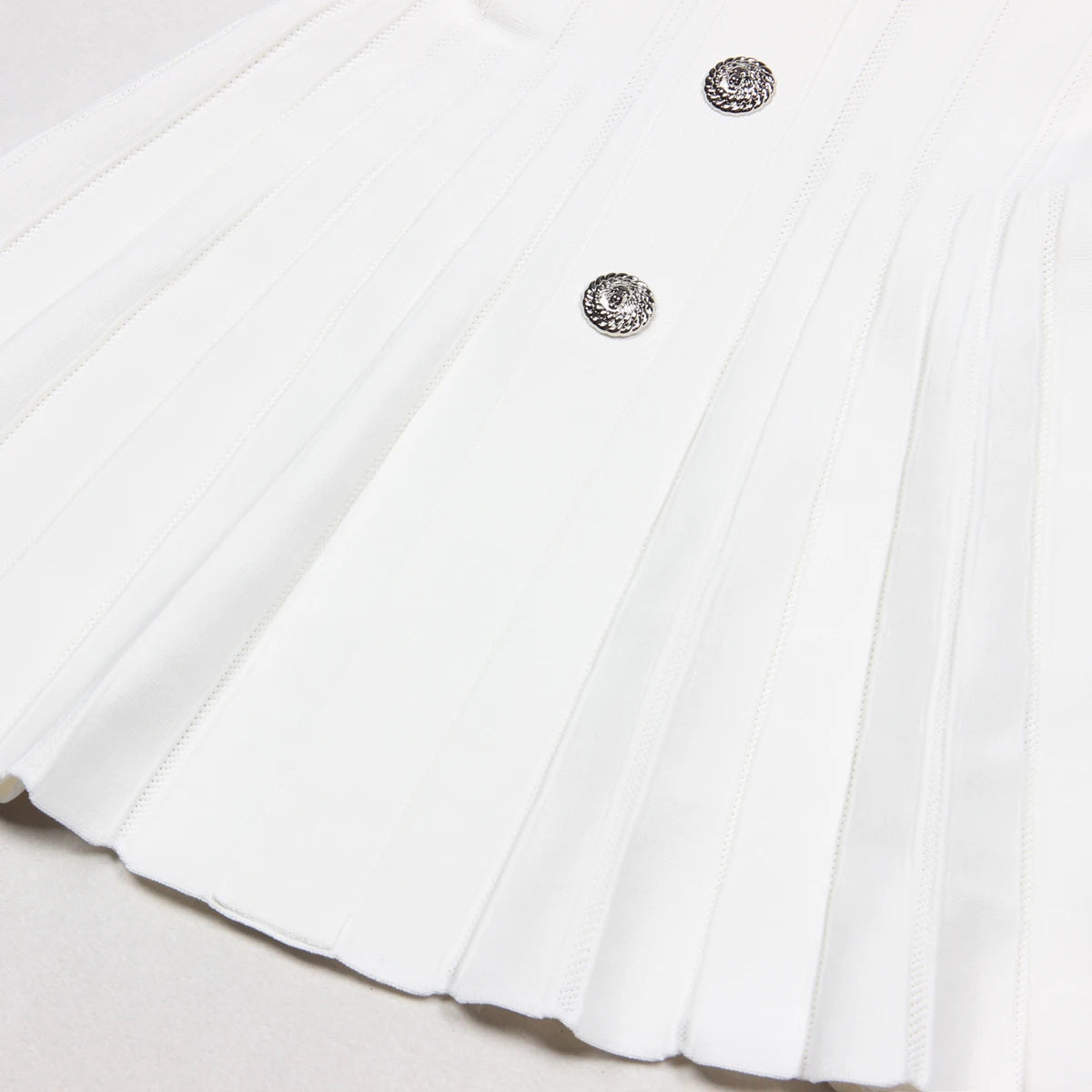 Fashionable Elastic Knitted Pleated Casual Women's Dress - Image 6