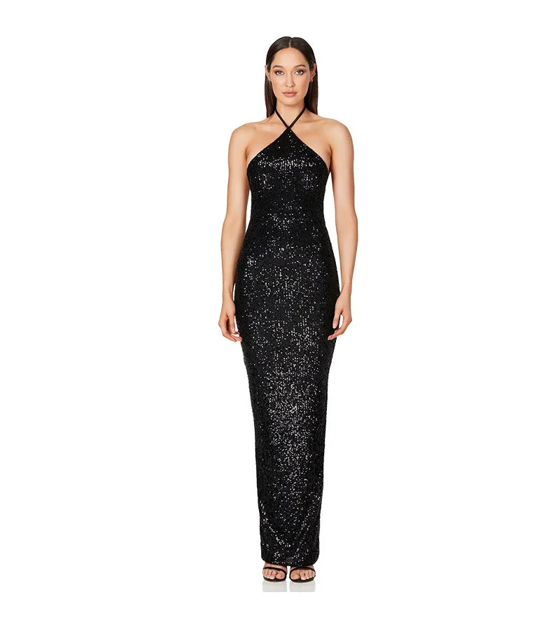 Elegant Sequin Long Dress for Weddings and Prom - Image 30