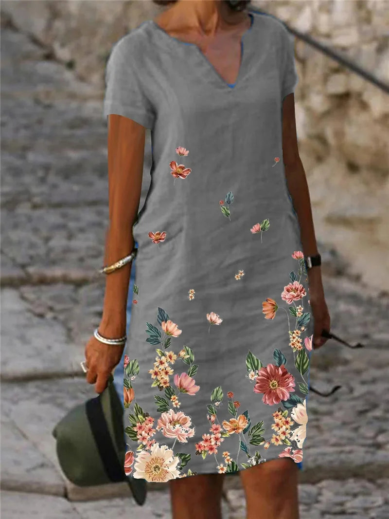 Elegant Vintage Summer Midi Dress for Women - S-5XL - Image 11