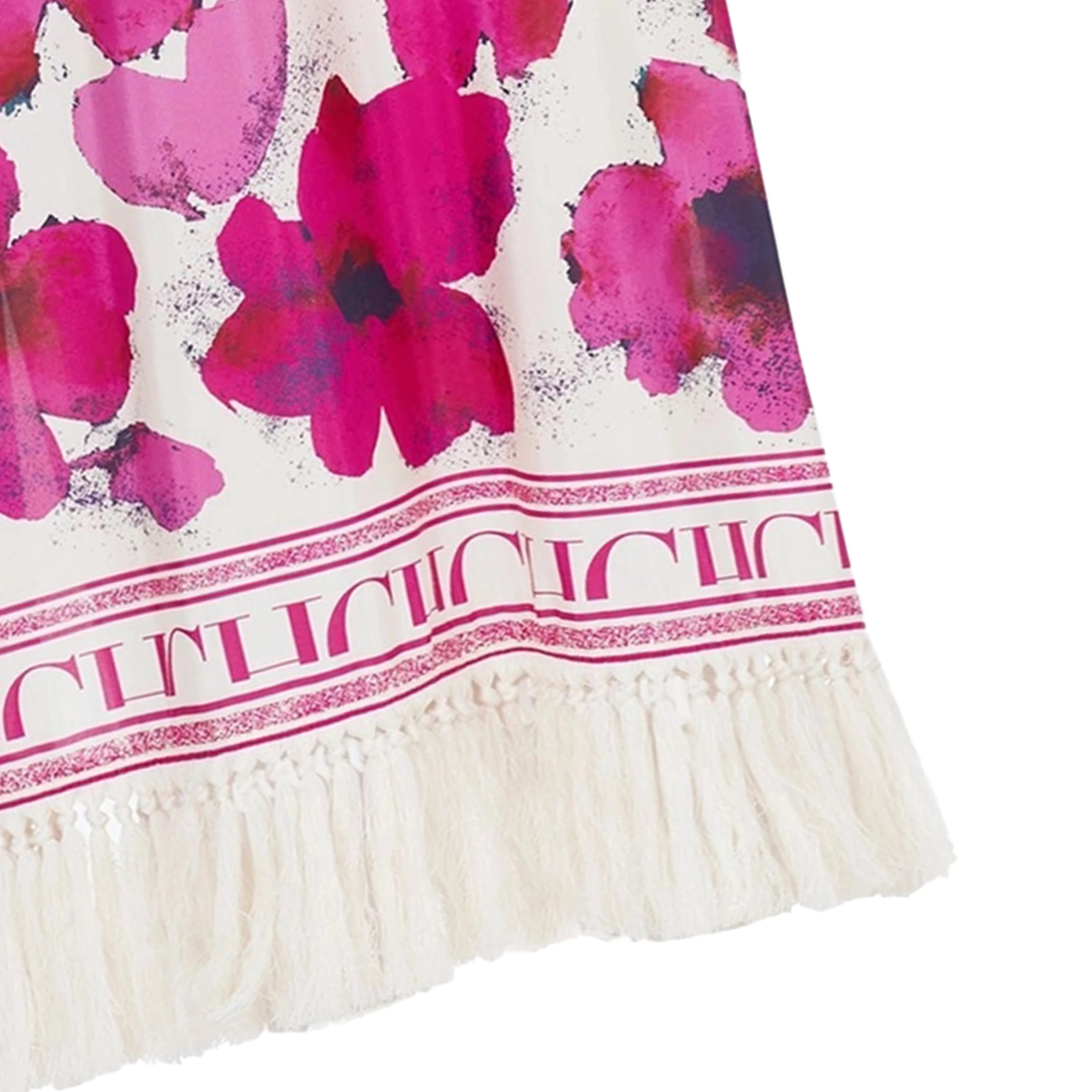 V-Neck Loose Maxi Dress with Lotus Leaf Sleeves - Image 6