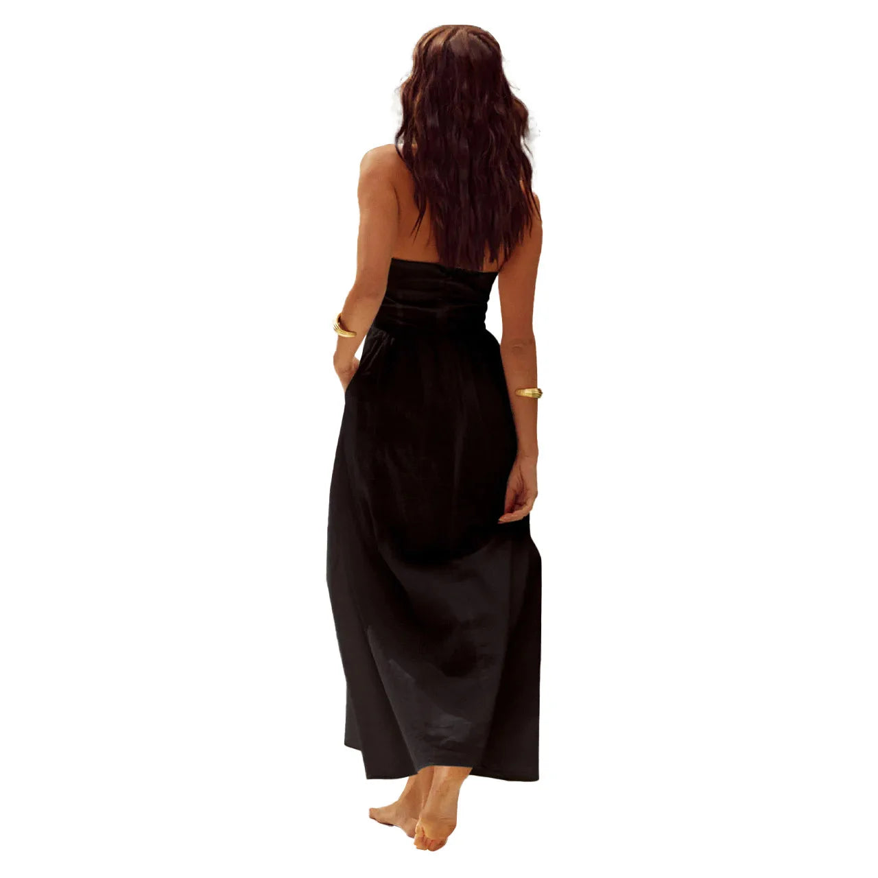 Stylish Backless Halter Neck Summer Maxi Dress for Women - Image 26