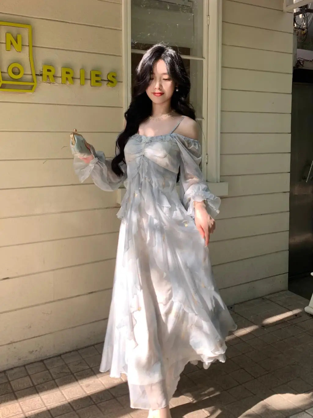 Elegant Off-Shoulder A-Line Fairy Long Dress for Women - Image 36
