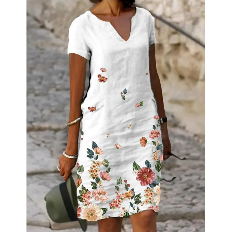 Elegant Vintage Summer Midi Dress for Women - S-5XL - Image 5