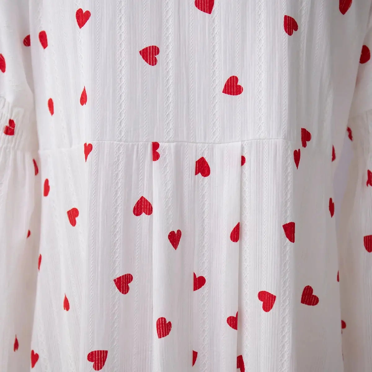 Women's Vintage A-Line Heart Print Cotton Summer Dress - Image 14