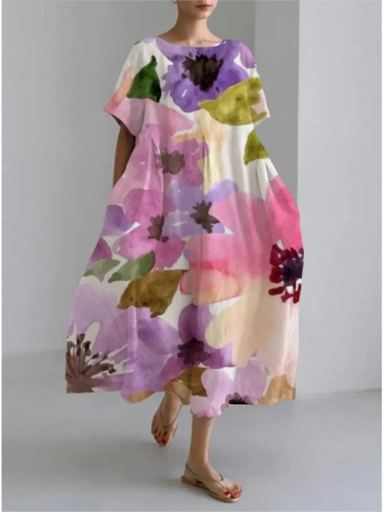 Floral Pocket Maxi Dress for Women – Summer Style - Image 8