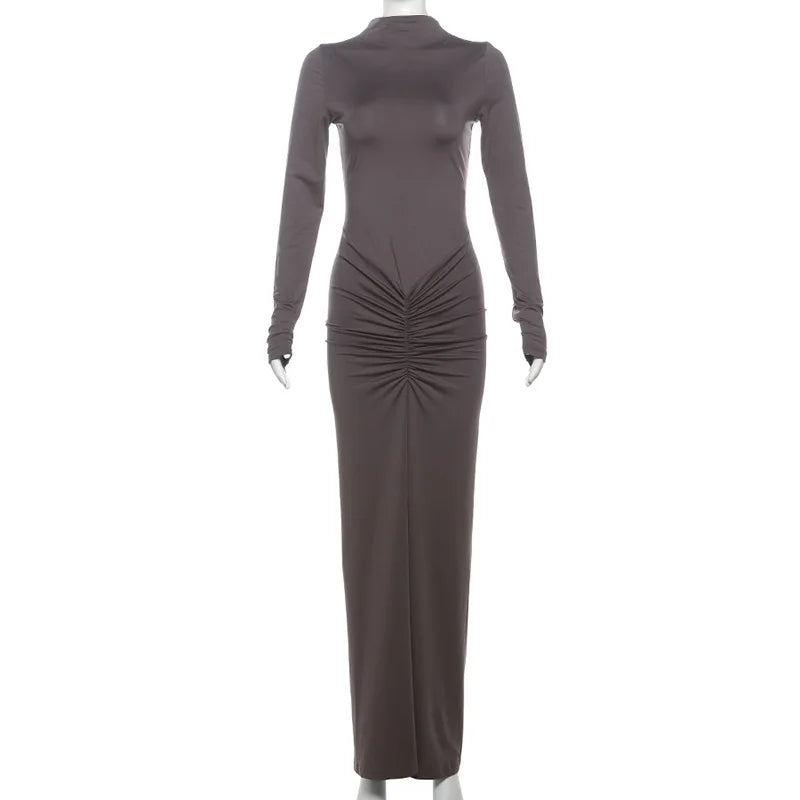 Women's High Waist Pleated Maxi Dress - Summer Style - Image 13