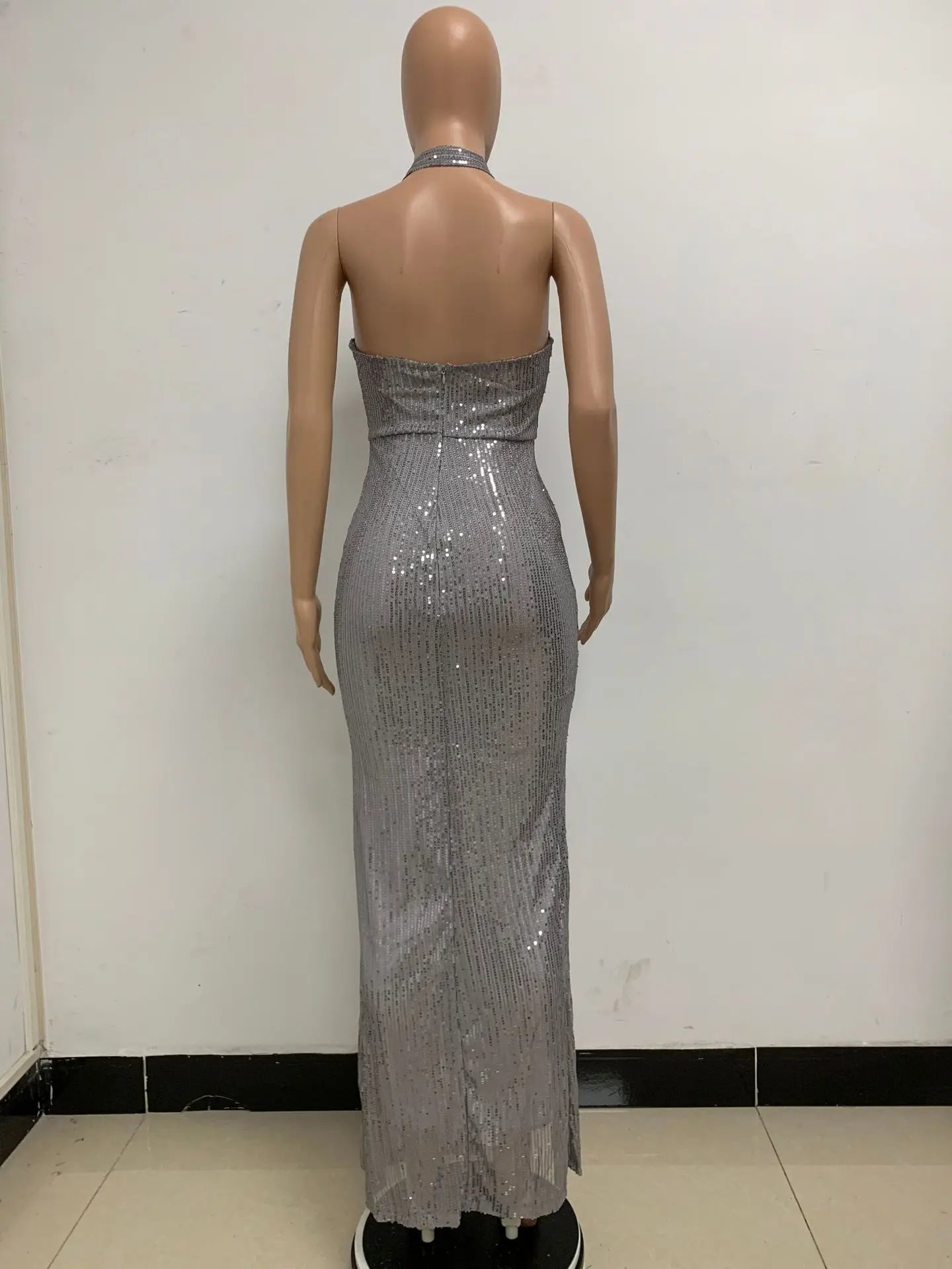 Elegant Criss-Cross Long Sleeve Evening Dress for Women - Image 177