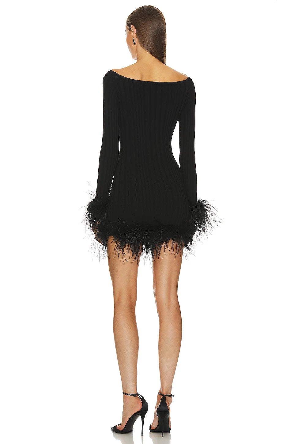 Elegant Off-the-Shoulder Mini Dress for Evening Parties - Image 3