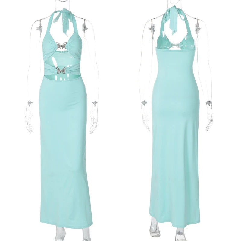 Elegant Hollow Out Maxi Dress for Summer Parties - Image 8