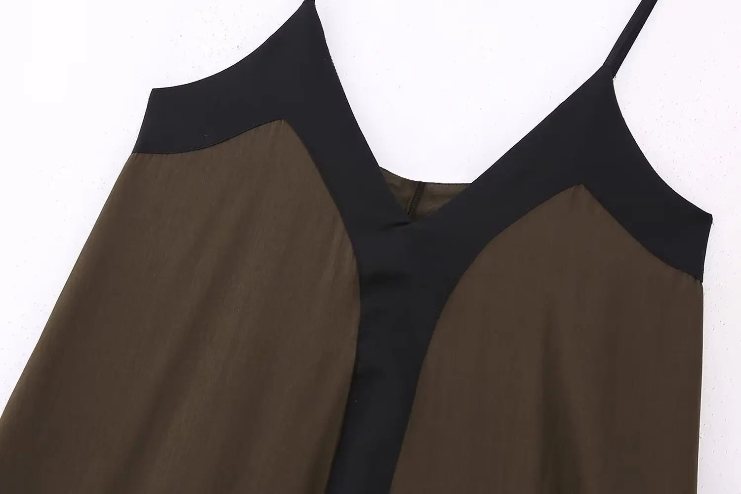 Chic Patchwork Color Suspender Dress for Parties - Image 20