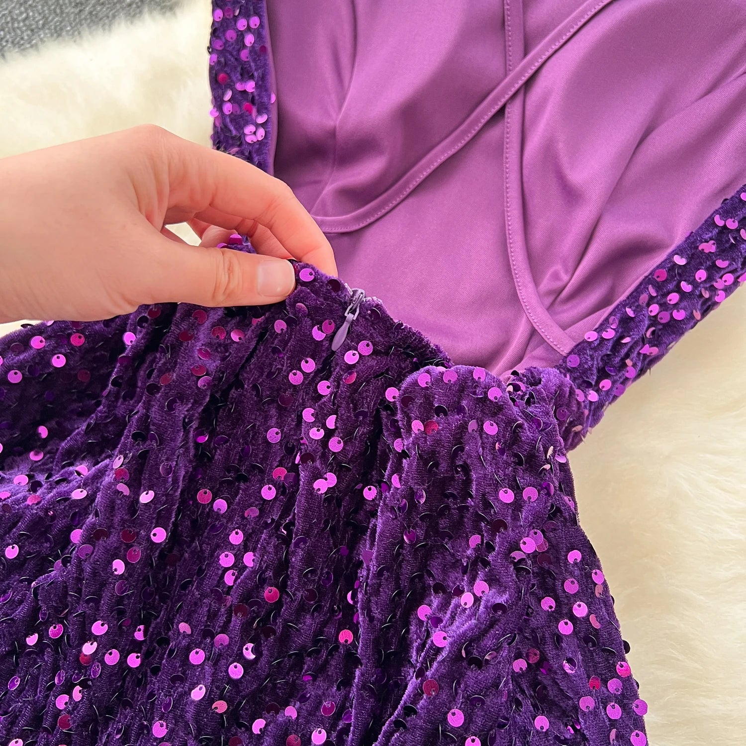 Luxury Backless Sequins Bodycon Dress for Women - Image 14