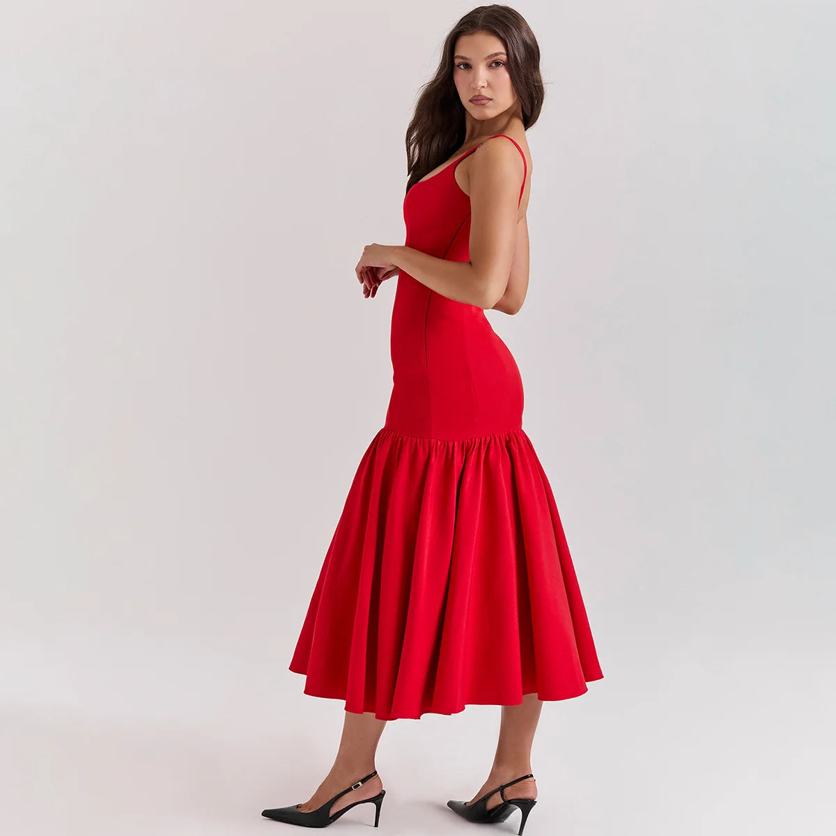 Chic Sleeveless Plunge Maxi Dress for Women - Image 31