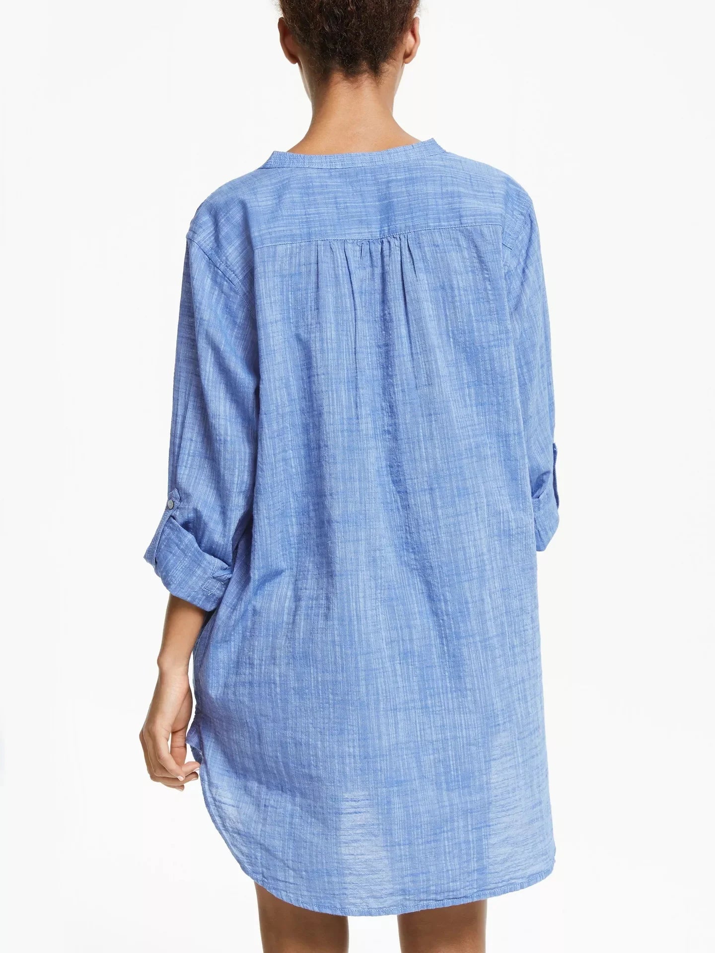 V-Neck Long Sleeve Beach Dress with Pockets for Women - Image 5