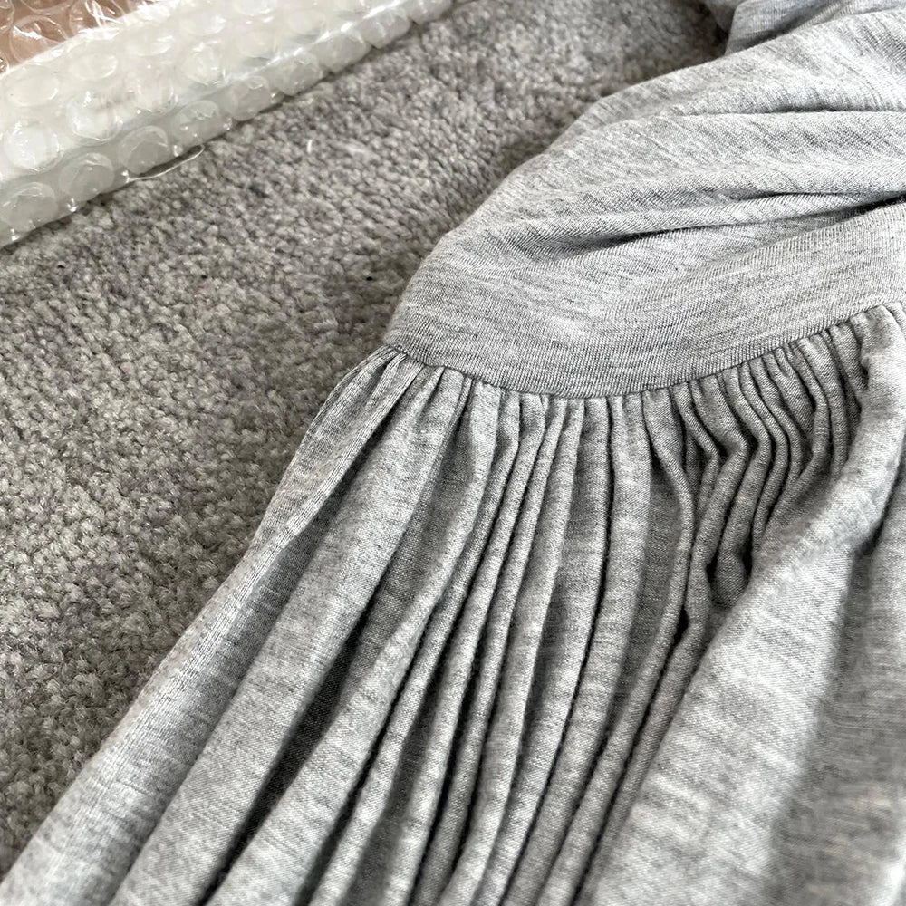 Elegant Y2K Pleated Long Dress for Summer Vibes - Image 27